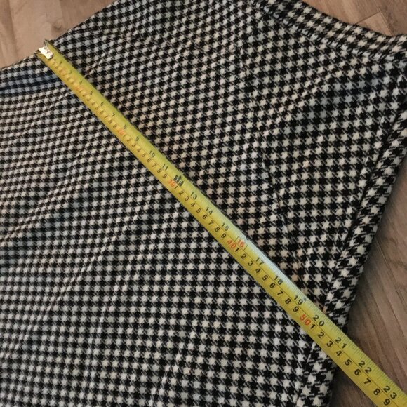 Vintage Rockabilly Houndstooth A-Line Midi Skirt 28W - Picture 11 of 15